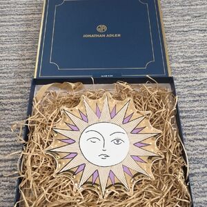 Jonathan Adler Muse Sun Trinket Tray in Gold and Purple NWT